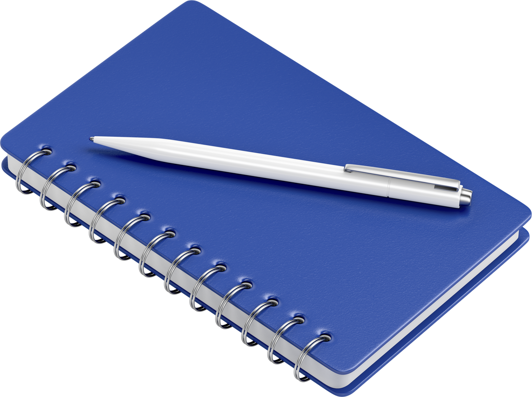 Pen and Spiral Notebook