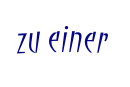zu einer